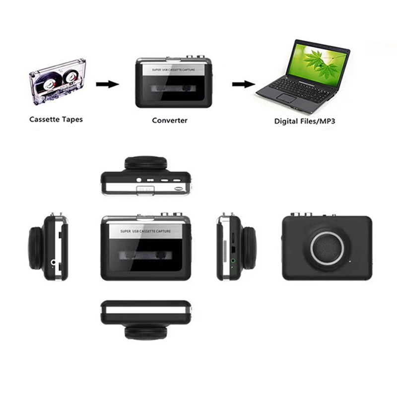 Audio Music Converter To Mp3 - Portable Stereo USB Cassette Player Cassette