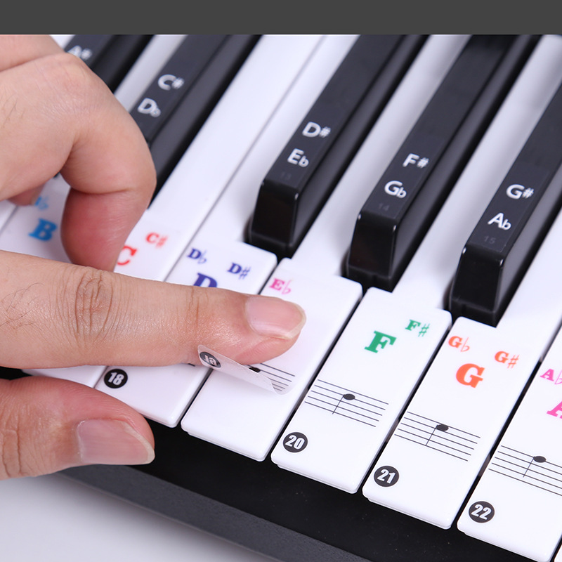 Keyboard Piano 61 Key - Transparent Piano Keyboard Stickers 49/54/61/88 Key