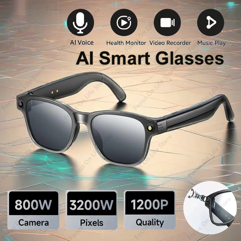 Audio Music For Video - AI Smart Glasses 8 Million Camera