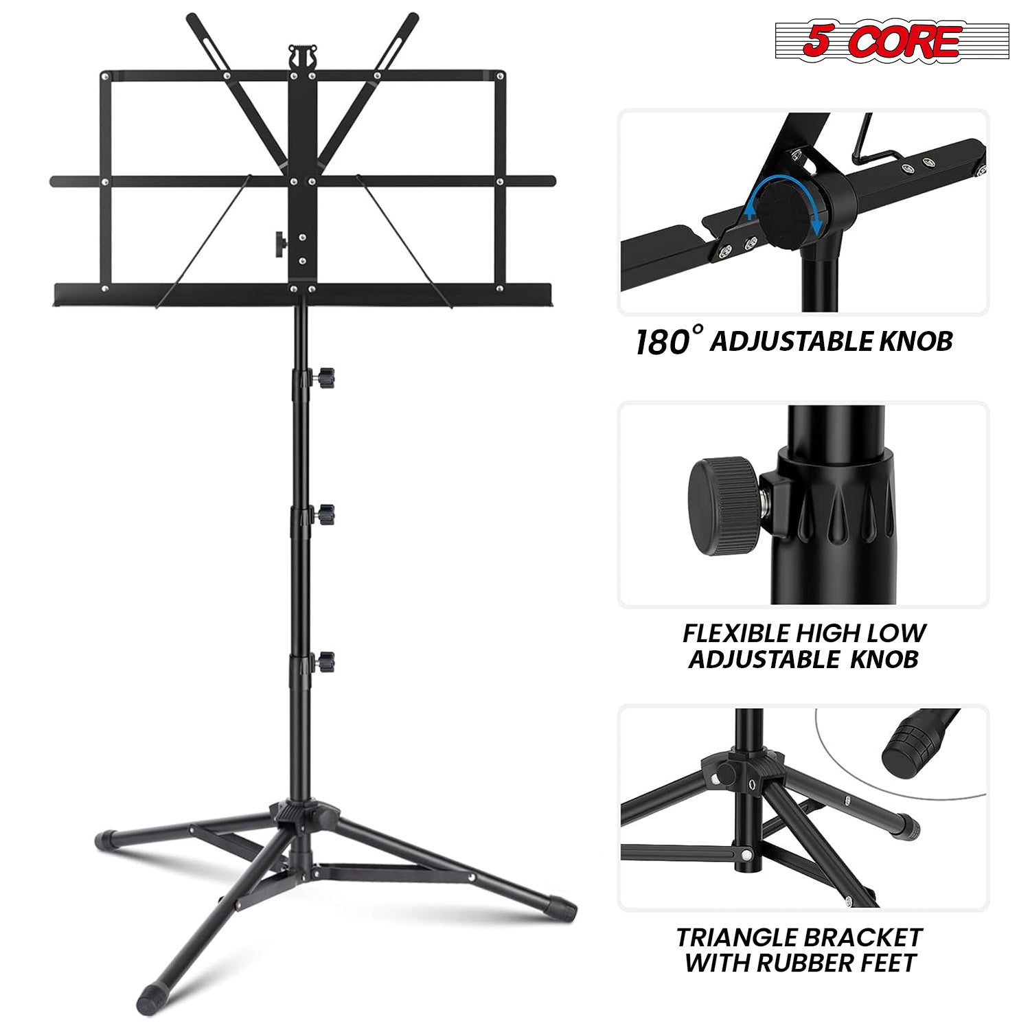 5 Core Music Stand For Sheet M - đánh giá và giá Music Stand Folding