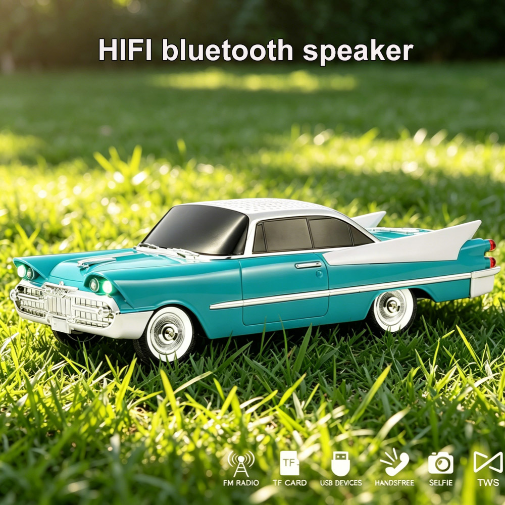 Retro Classic Car Model Blueto - đánh giá và giá Audio Music Spotify