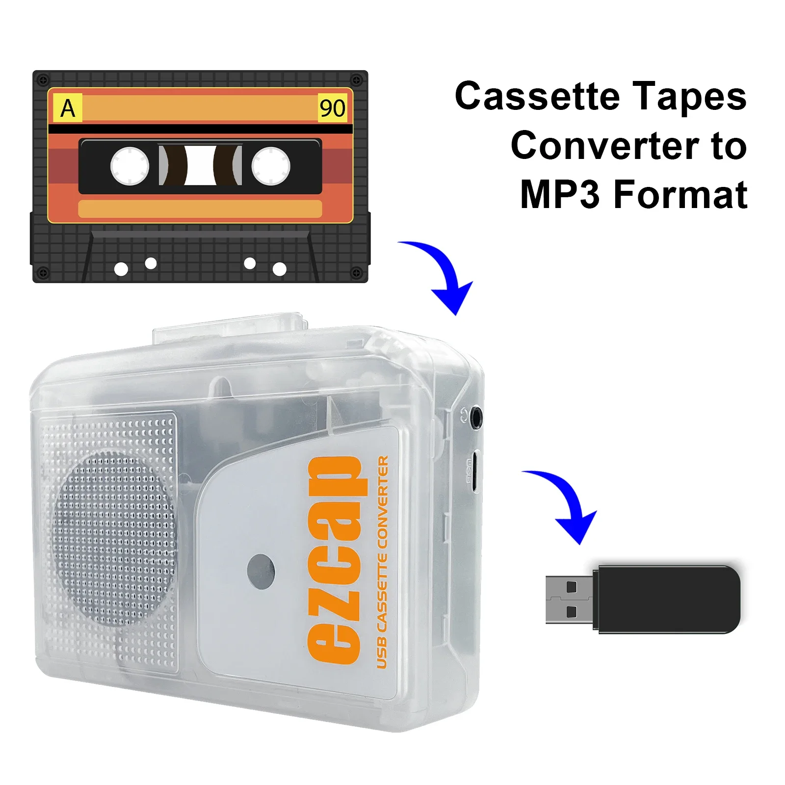 New EZCAP249 USB Cassette Play - đánh giá và giá Audio Music Converter To Mp3