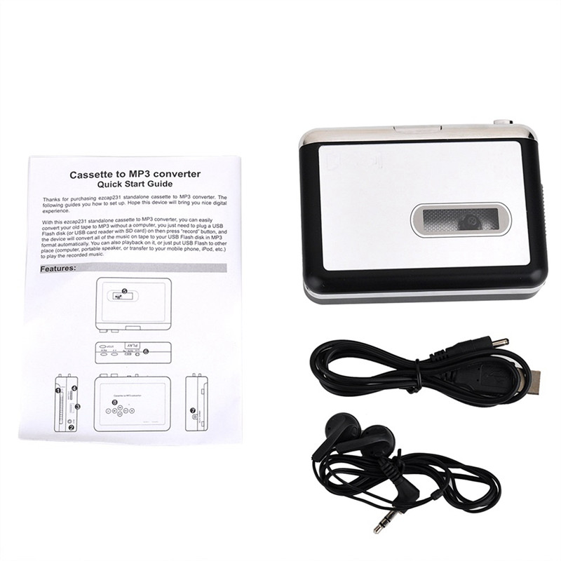 Ezcap 231 USB Băng Cassette Âm - đánh giá và giá Audio Music Converter To Mp3