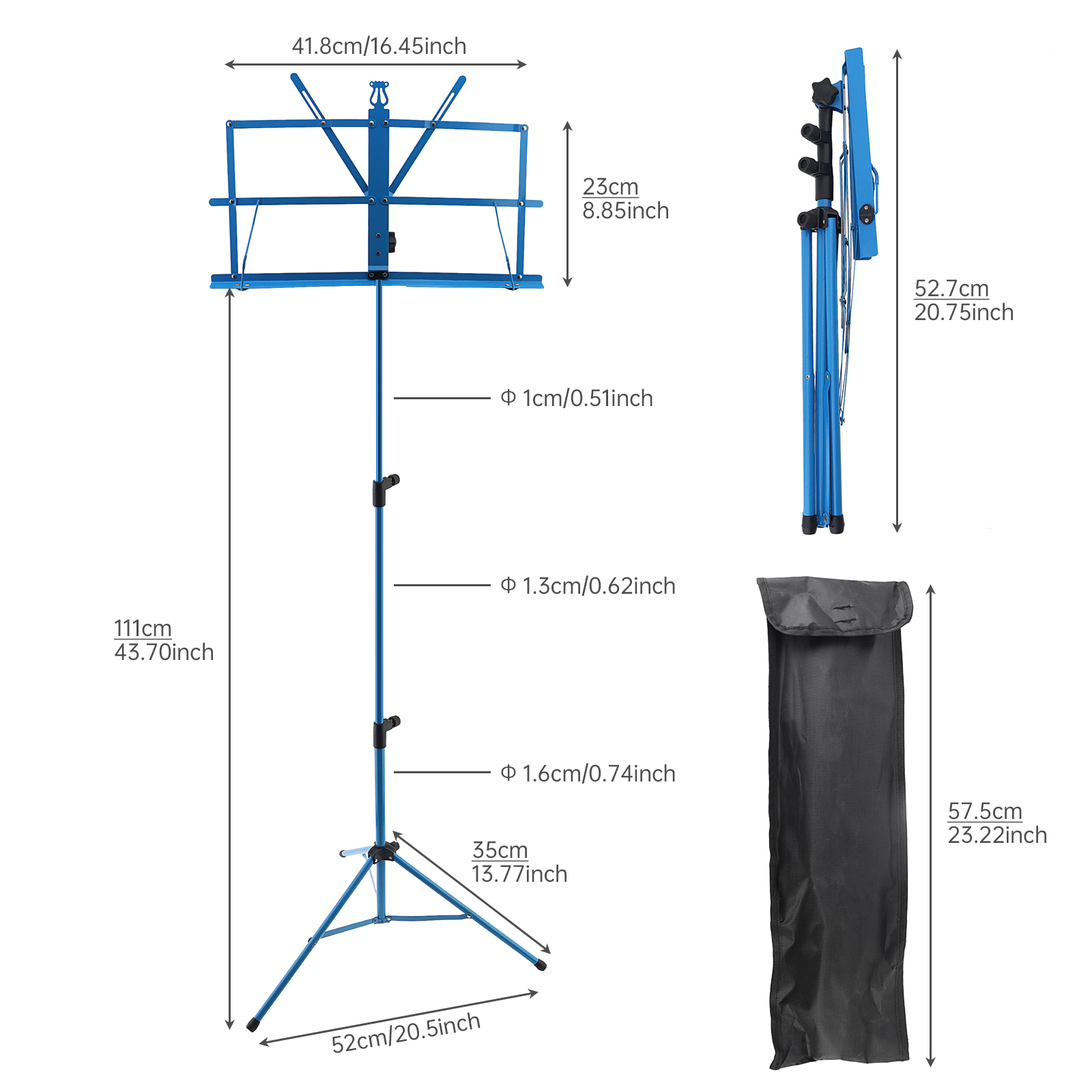 Gấp Gọn Nhẹ Đứng Nghe Nhạc Hợp - đánh giá và giá Music Stand Folding